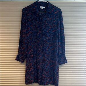 Gently used Floral Navy and Red Dress